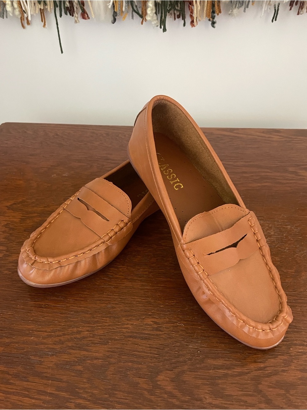 Classic Women's Penny Loafers in Tan